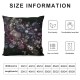 Ulloord  Animal Theme Pillow Cover Reversible Print Purple Blue Cute Animal Paws Print Square Throw Pillow Cover for Bed or Sofa Decor Watercolor Pastel Style Decorative Cushion Cover