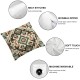 Ulloord Throw Pillow Cover Soft for Kids Boys Girls,Green White Throw Pillowcase for Sofa Bed,Room Decorative Pattern Pillow Case Cushion Cover