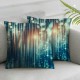 Ulloord Pillow Covers Watercolor Abstract Geometric Lines Decor Pillow Cases for Kids Teens Adults Modern Simple Style Soft Square Cushion Covers for Living Room Couch