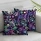 Ulloord and Spores Hidden Zipper Home Sofa Decorative Throw Pillow Cover Cushion Case Square Design Pillowcase