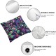 Ulloord and Spores Hidden Zipper Home Sofa Decorative Throw Pillow Cover Cushion Case Square Design Pillowcase