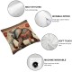 Ulloord Amber Romantic Hidden Zipper Home Sofa Decorative Throw Pillow Cover Cushion Case Square Design Printed Pillowcase