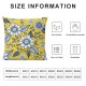 Ulloord Throw Pillow Covers Art Abstract Cushion Cases Home Office Sofa Hidden Zipper Pillowcase Square  Two Sides Printed