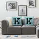 Ulloord Romantic Square Choose Color Hidden Zipper Sofa Decorative Throw Pillow Cover Design Pillow