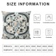 Ulloord Throw Pillow Covers Colorful Stone Grey Rock Cushion Cases Home Office Sofa Hidden Zipper Pillowcase Square Two Sides Printed