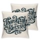 Ulloord Thankful Blessed Autumn Halloween Romantic Hidden Zipper Home Sofa Decorative  Throw Pillow Cover Cushion Case Square Design Polyester Printed Pillowcase