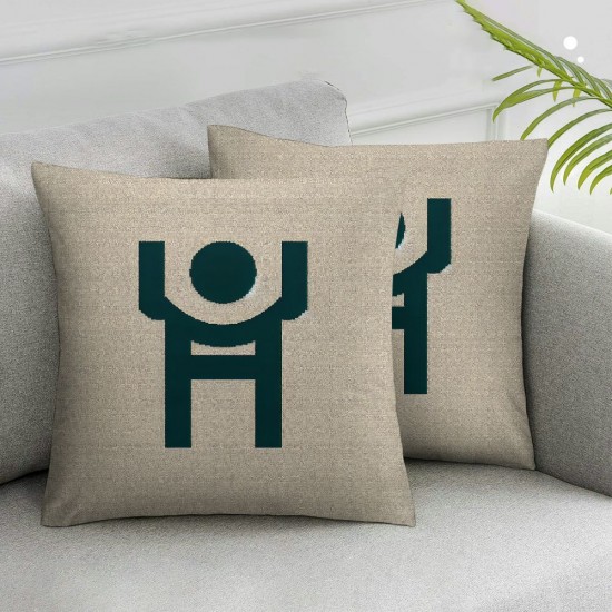 Ulloord Hidden Zipper Home Sofa Decorative Throw Pillow Cover Cushion Case Square Design Pillowcase