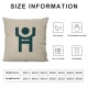 Ulloord Hidden Zipper Home Sofa Decorative Throw Pillow Cover Cushion Case Square Design Pillowcase