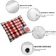 Ulloord Throw Pillow Covers Red White Cushion Cases Home Office Sofa Hidden Zipper Pillowcase Square Two Sides Printed