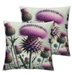 Ulloord Throw Pillow Covers Pink Flower in Bloom Spring Cushion Cases Home Office Sofa Hidden Zipper Pillowcase Square  Two Sides Printed