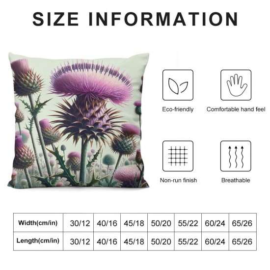 Ulloord Throw Pillow Covers Pink Flower in Bloom Spring Cushion Cases Home Office Sofa Hidden Zipper Pillowcase Square  Two Sides Printed