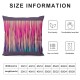 Ulloord Throw Pillow Covers Colored Wooden Cushion Cases Home Office Sofa Hidden Zipper Pillowcase Square Two Sides Printed