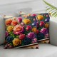 Ulloord Throw Pillow Covers Roses Over White Cushion Cases Home Office Sofa Hidden Zipper Pillowcase Square Two Sides Printed