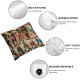 Ulloord Throw Pillow Covers Summer Travel Young Women Beach Back Cushion Cases Home Office Sofa Hidden Zipper Pillowcase Square  Two Sides Printed