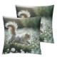 Ulloord Throw Pillow Covers Running Cat Summer Cushion Cases Home Office Sofa Hidden Zipper Pillowcase Square  Two Sides Printed