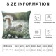 Ulloord Throw Pillow Covers Running Cat Summer Cushion Cases Home Office Sofa Hidden Zipper Pillowcase Square  Two Sides Printed