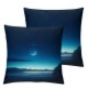 Ulloord Throw Pillow Covers Cushion Cases Home Office Sofa Hidden Zipper Pillowcase Square Two Sides Printed