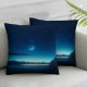 Ulloord Throw Pillow Covers Cushion Cases Home Office Sofa Hidden Zipper Pillowcase Square Two Sides Printed