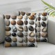 Ulloord Throw Pillow Covers Color Cushion Cases Home Office Sofa Hidden Zipper Pillowcase Square Two Sides Printed