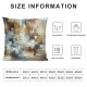 Ulloord Throw Pillow Covers Grey Brown Abstract Cushion Cases Home Office Sofa Hidden Zipper Pillowcase Square Two Sides Printed