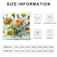 Ulloord Throw Pillow Covers Flowers Cushion Cases Home Office Sofa Hidden Zipper Pillowcase Square Two Sides Printed