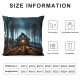 Ulloord Throw Pillow Covers Old in Cushion Cases Home Office Sofa Hidden Zipper Pillowcase Square Two Sides Printed