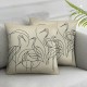 Ulloord Cute Hidden Zipper Home Sofa Decorative Throw Pillow Cover Cushion Case Square Design Pillowcase