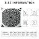 Ulloord Throw Pillow Covers Circle Round Ancient National Antique Cushion Cases Home Office Sofa Hidden Zipper Pillowcase Square Two Sides Printed