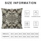 Ulloord Throw Pillow Covers in Trend Colors Cushion Cases Home Office Sofa Hidden Zipper Pillowcase Square Two Sides Printed