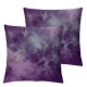 Ulloord  Throw Pillow Covers Purple Abstract Cushion Cases Home Office Sofa Hidden Zipper Pillowcase Square  Two Sides Printed