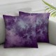 Ulloord  Throw Pillow Covers Purple Abstract Cushion Cases Home Office Sofa Hidden Zipper Pillowcase Square  Two Sides Printed