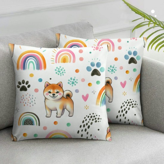 Ulloord Dog Decorative Square Throw Pillow Cover Pillow Cover for Living Room Cushion Case