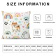 Ulloord Dog Decorative Square Throw Pillow Cover Pillow Cover for Living Room Cushion Case