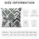 Ulloord Geometric Triangle Pillow Cover Black White Reversible Throw Pillow Cover Case,Ethnic Tribal Style Modern Art Square Cushion Cover Set for Bedroom Living Room