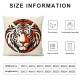 Ulloord Orange Stripes Throw Pillow Cover Western Rustic Farmhouse Style Pillow Case for Kids Teens Adults Skin Print Cushion Cover for Bed Sofa Chairs