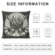 Ulloord Rock Music Throw Pillow Cover Musical Instruments Guitar Print Decorative Pillow Case Retro White Geometric Line Cushion Cover for Home Bed Sofa Office