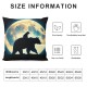 Ulloord Pillow Cover Stars Night Decorative Pillow Case for Kids Teens Adults Style Cushion Cover for Room Decor Bed