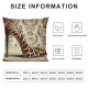 Ulloord Leopard Print Pillow Cover Wild Animal Skin Pattern Cushion Cover for Women African Creature Pillow Case for Room Decor Sofa Chairs