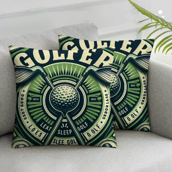 Ulloord Pillow Covers Ball Game Lover Cushion Covers for Patio Tent Balcony Couch Sofa,Kids Adults Sports Theme Pillowcases Outdoor Pillow Covers