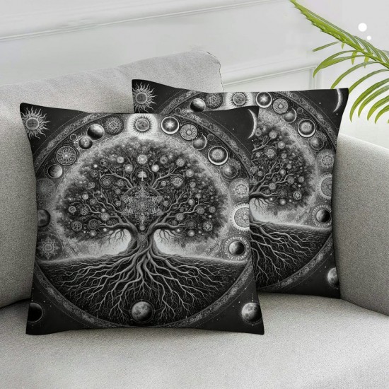 Ulloord Pillow Cover Cushion Cover for Chair Unique Butterfly Decorative Square Pillow Case for Bedroom Living Room Decor