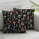 Ulloord Throw Pillow Covers Autumn Fallen Palm Leaves Pillow Covers Soft Polyester for Living Room Cute Snail Animal Home Decor Cushion Case Pillowcase