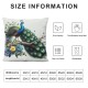 Ulloord Colorful Pillow Covers for Sofa Couch Chair Wildlifes Throw Pillow Covers Pink Flowers Outdoor Pillow Cover Animal Cushion Cover