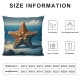 Ulloord with Ocean Throw Pillow Covers Decorative Pillowcase with Hidden Zipper Soft Cushion Covers for Home Bedroom Living Room Sofa