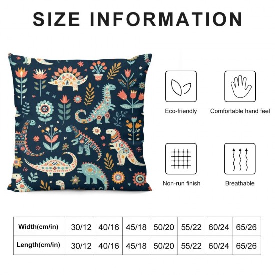 Ulloord Throw Pillow Covers Decorative Pillowcase with Hidden Zipper Soft Cushion Covers for Home Bedroom Living Room Sofa