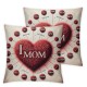 Ulloord .Best Mom in The World Flannel Throw Pillow Case Cushion Cover Couch Decorative Square