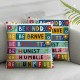 Ulloord Colorful Inspirational Quotes Pillowcase Motivational Phrases Inspirational Lettering for Classroom Nursery Kids Home Decoration Flannel Cushion Cover