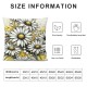 Ulloord Throw Pillow Cases Blooming Flower Decorative Cushion Covers for Couch Bed Sofa Farmhouse Decoration Yellow