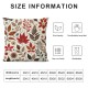 Ulloord Autumn Maple Leaves Decorative Throw Pillow Cover Case, Pillow Cases Square Standard Cushion Covers for Couch Sofa Bed