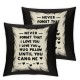 Ulloord Hug This Pillow Until You Can Hug Me Two Sided Printing Pillow Cover Valentine's Day Gifts for Flannel Pillowcase