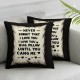 Ulloord Hug This Pillow Until You Can Hug Me Two Sided Printing Pillow Cover Valentine's Day Gifts for Flannel Pillowcase